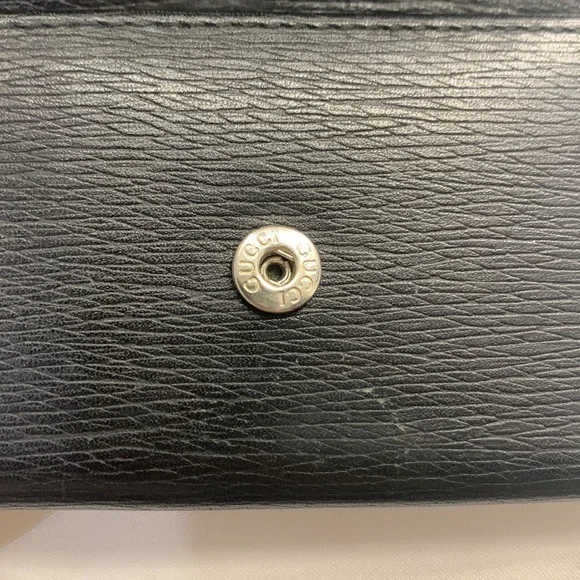 Gucci black grained leather 6 key ring holder made in Italy - Picture 5 of 11